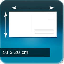 Carte postale insti 200x100mm