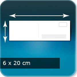 Carte postale insti 200x60mm