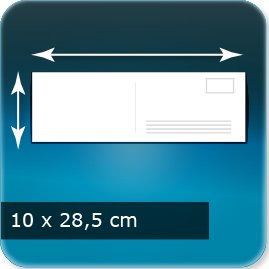 Carte postale insti 285x100mm