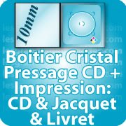 Fabricant pressage tour spindle dvd Pressage CD sous boitier cristal10mm