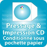 Fabricant pressage tour spindle dvd Pressage de CD livré sous pochette papier