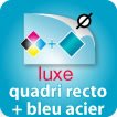 Quadri recto + Bleu acier