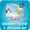 Quadri recto + dorure Or