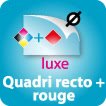 Quadri recto + Rouge m�tal