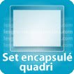 Set table restaurants Quadri recto papier 170g encapsulée débord 10mm
