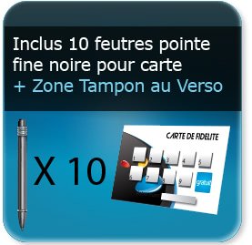 Compatible feutre et  tampons au verso+10 feutres