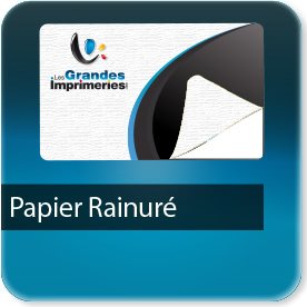 Papier rainur� blanc