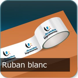 Ruban adhésif commerciales Ruban Blanc
