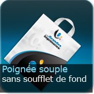 Sac Plastique poignée souple sans soufflet