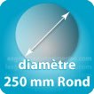 Rond 250 mm diamètre