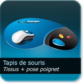 Tissus + pose poignet en gel + tapis antidérapant